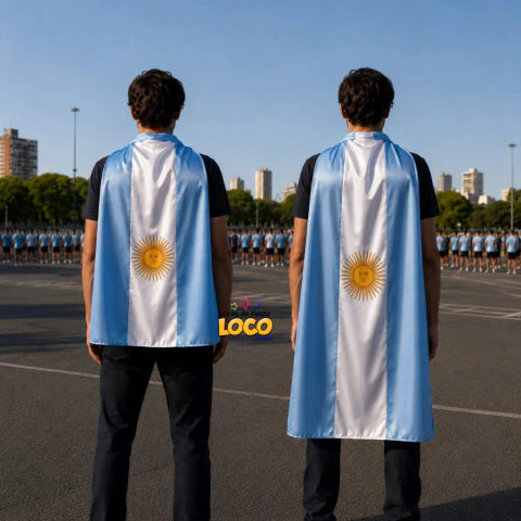 Combo Ultra Hincha Argentino: Trilogía de Camisetas Messi 10 + Set Completo de Fiesta y Aliento